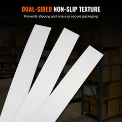 Bostome woven strapping roll with high-strength fiber, 3/4" width, and 1640' length.