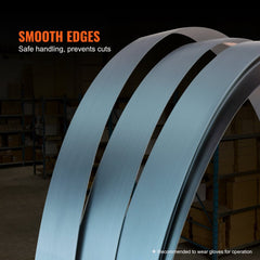 Bostome Steel Strapping Roll, 3/4" wide, 1640' long, with 1700 lbs load capacity.