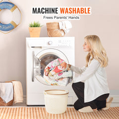 Soft, thick baby play mat with animal and alphabet patterns, anti-slip backing, and foldable design.