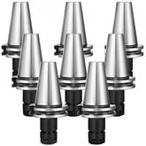 Bostome CAT40 ER16 collet chuck set with 8 pieces and 70mm gage length for CNC machining.