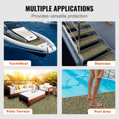 Bostome EVA foam boat decking in gray features a non-slip, textured surface for marine use.