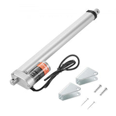 Bostome 12V linear actuator with 12-inch stroke and 220lbs torque in durable aluminum alloy.