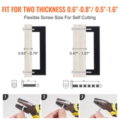 Matte black cabinet pulls in a 30-pack, made of stainless steel with a 96mm spacing.