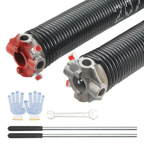 Bostome garage door torsion springs measuring 0.207 x 2 x 22 inches for reliable performance.
