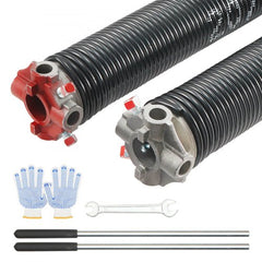 Bostome garage door torsion springs measuring 0.207 x 2 x 22 inches for reliable performance.