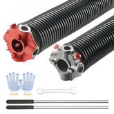 Bostome garage door torsion springs, 0.25x2x30 inches, with marked left/right coils.