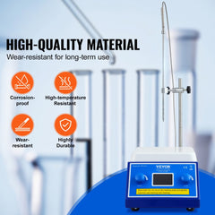 Bostome magnetic stirrer hot plate with 5000mL capacity, 2000 RPM speed, and 300°C heating.