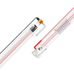 Bostome 60W CO2 laser tube made of borosilicate glass, 1250mm long for laser cutting.
