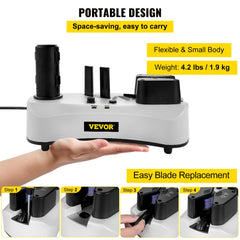 Portable Bostome YE330 air cushion machine with small body, easy blade replacement, and 4.2 lb weight.
