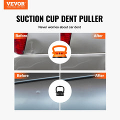 Three suction cup removers in varying sizes for paintless car dent repair.