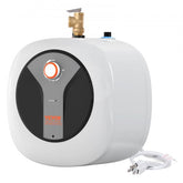 Bostome 8-gallon electric mini-tank water heater with stainless steel tank and LED display.
