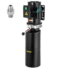 Bostome 110V hydraulic power unit with a 2.64-gallon steel reservoir for car lifts.