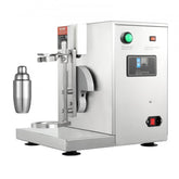Silver Bostome 120W milkshake maker with 750ml stainless steel cup and digital controls.