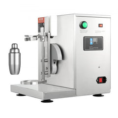 Silver Bostome 120W milkshake maker with 750ml stainless steel cup and digital controls.