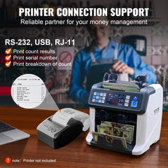 Bostome Money Counter Machine with dual CIS scanning and counterfeit detection features.