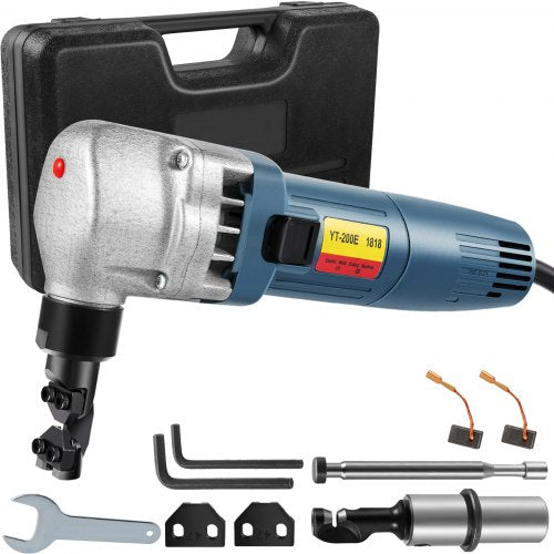 Bostome 380W Electric Metal Nibbler with adjustable blade guide and ergonomic design.