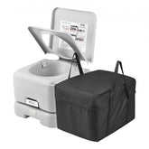 Bostome Portable Camping Toilet with 3.2-gallon flush tank and leak-proof design.