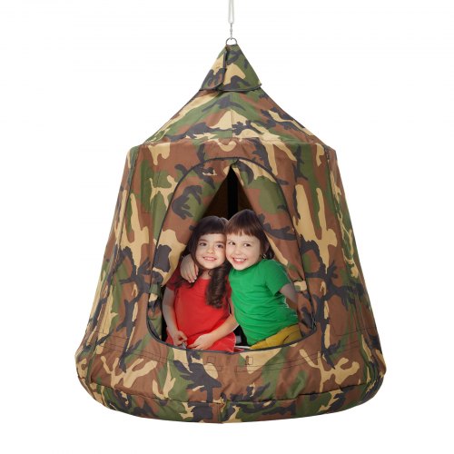 Bostome Hanging Tree Tent with waterproof top, spacious interior, and adjustable suspension rope.