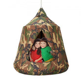 Bostome Hanging Tree Tent with waterproof top, spacious interior, and adjustable suspension rope.