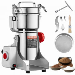 Bostome 300g electric spice grinder with stainless steel body and swing design for easy use.