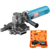 Bostome 1100W Electric Rebar Cutter in black and blue with a cutting range of 4-40mm.