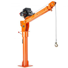 Bostome Electric Pickup Truck Crane Hoist with 2200 lbs capacity and 360° swivel for easy lifting.