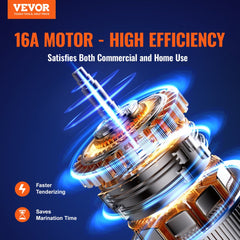 Bostome 750W electric meat tenderizer with 304 stainless steel body and 67 blades.