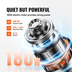 Bostome 17-gallon low profile oil drain pan with electric pump and swivel casters for mobility.