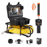 Bostome 300ft sewer camera with 9in 720p screen and adjustable LED lights for pipe inspections.
