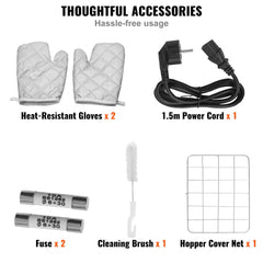 Stainless steel electric oil press machine with adjustable temperature and residue separation.