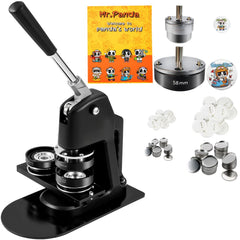 Bostome 2-in-1 button maker machine kit with dual molds for 1" and 2.25" pin badges.