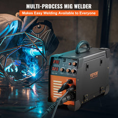 Bostome MIG-270 3-in-1 welder with MIG, MMA, and TIG modes, featuring adjustable settings.