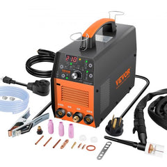 Bostome 210A TIG welder with dual voltage, featuring HF TIG, Stick, and Clean modes.