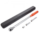 Bostome 1/2" drive click torque wrench with dual-direction and chrome-plated finish.