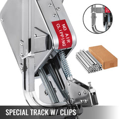 Bostome manual U-shape sausage clipper machine with chrome-plated steel and 8000 clips.