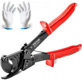 Bostome 10" ratcheting cable cutter with heavy-duty blades for cutting up to 240 mm² cables.