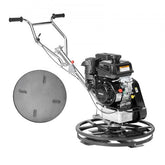 Bostome 24" walk-behind power trowel with a 6HP Kohler gas engine and four adjustable steel blades.