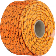 Bostome 7/16" double braid polyester rope, 200ft long, with a smooth, anti-skid surface.