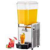 Bostome Commercial Beverage Dispenser with a single tank and 20.4 Qt capacity for cold drinks.