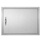 27x20 inch stainless steel BBQ access door with flush mount and handle.
