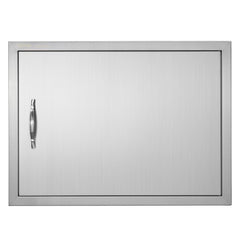 27x20 inch stainless steel flush-mount BBQ access door with handle.