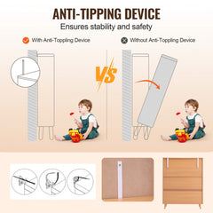 Bostome rattan shoe cabinet with 5 tiers, 2 doors, and adjustable shelves.