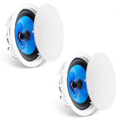 Bostome 8-inch in-ceiling speakers with detachable grille and robust ABS housing for high-fidelity sound.