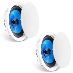 Bostome 8-inch in-ceiling speakers with detachable grille and robust ABS housing for high-fidelity sound.
