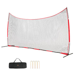 Bostome 20x10 ft barricade backstop net with durable mesh for multi-sport training.