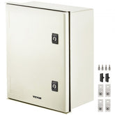 Bostome NEMA 4X fiberglass electrical enclosure box, IP66 rated, 16x12x8 inches, with reinforced lock.