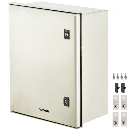 Bostome NEMA 4X fiberglass electrical enclosure box, 20x16x8 inches, with reinforced construction.