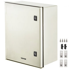Bostome NEMA 4X fiberglass electrical enclosure box, 20x16x8 inches, with reinforced construction.