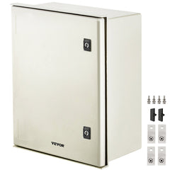 Bostome NEMA 4X fiberglass electrical enclosure box, 20x16x8 inches, IP66 rated for protection.