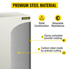 Bostome NEMA 4X steel electrical box, 20x12x10", with waterproof and rust-resistant features.
